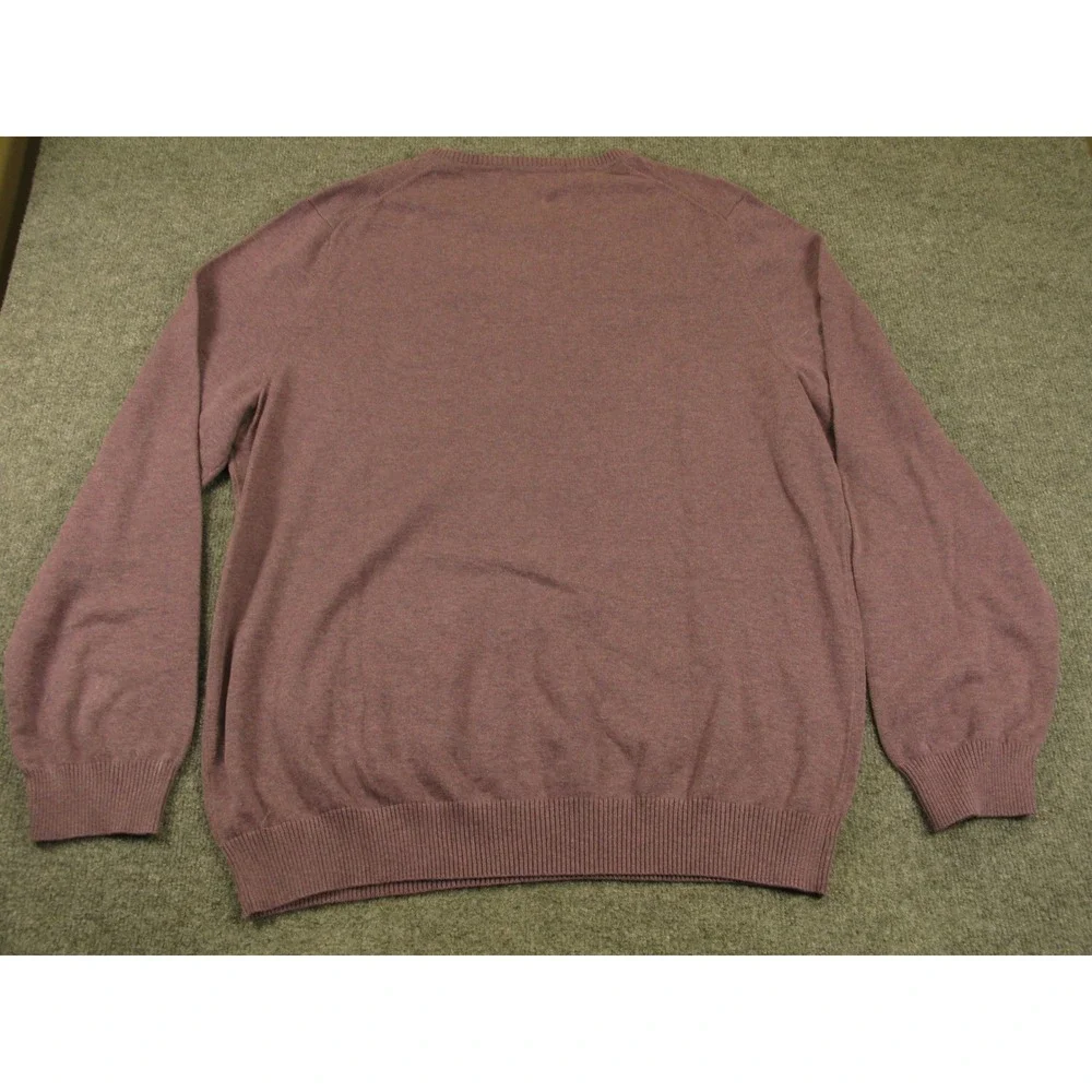Jos A Bank Mens‎ 3XLT Pima Cotton V-Neck Sweater Tailored Fit Purple NEW 2140